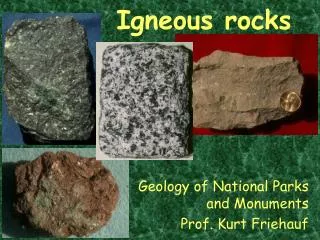 Igneous rocks