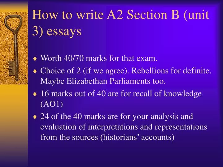 how to write a2 section b unit 3 essays