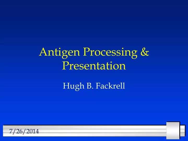 antigen processing presentation