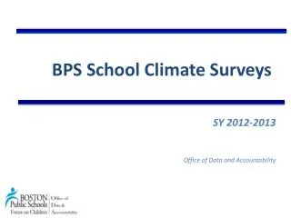 BPS School Climate Surveys