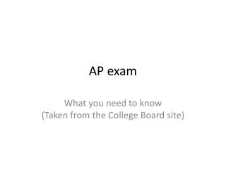 AP exam