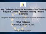 ‘Promoting Twinning Cooperation Conference’ 30 September - 1 October 2010, Warsaw - slide 1