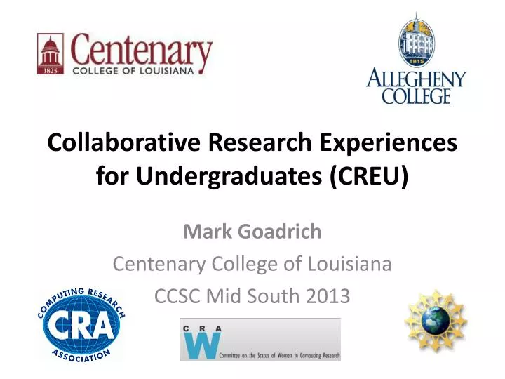 collaborative research experiences for undergraduates creu