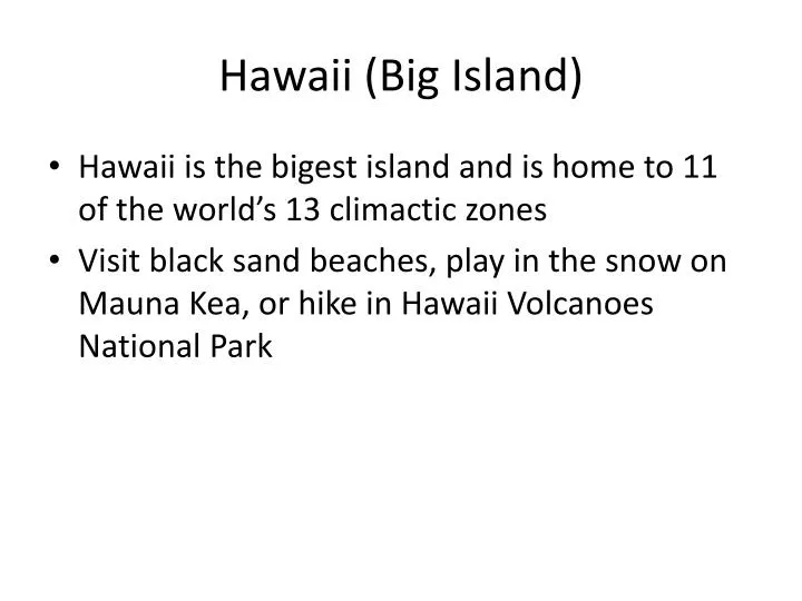 hawaii big island