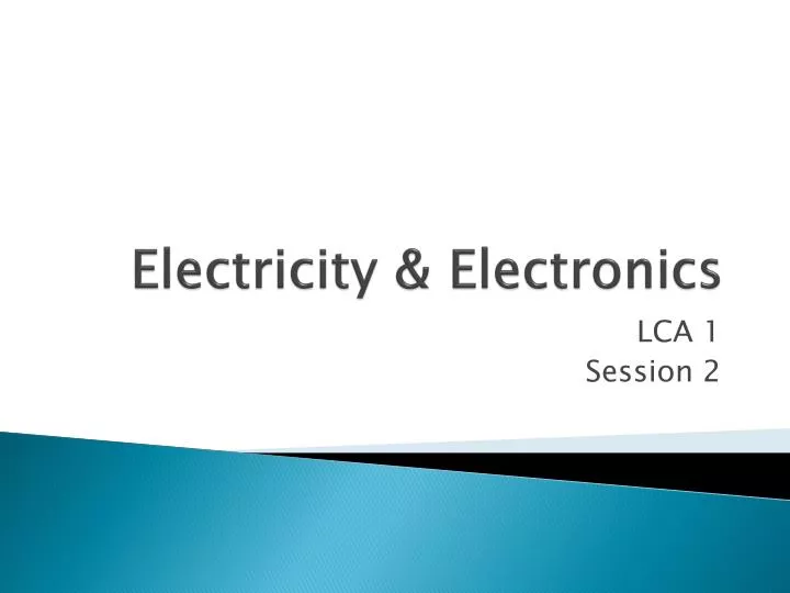 electricity electronics