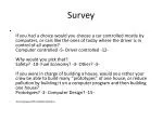 Preferences in Vehicle Control: Computers vs. Driver Control - slide 1