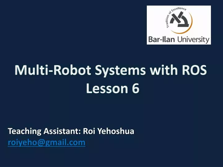 multi robot systems with ros lesson 6