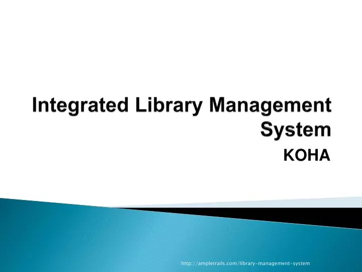 integrated l ibrary management system