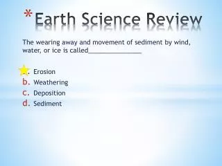 Earth Science Review