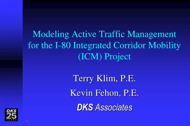 modeling active traffic management for the i 80 integrated corridor mobility icm project