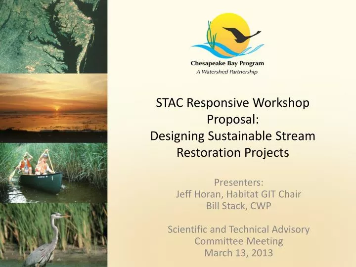 stac responsive workshop proposal designing sustainable stream restoration projects