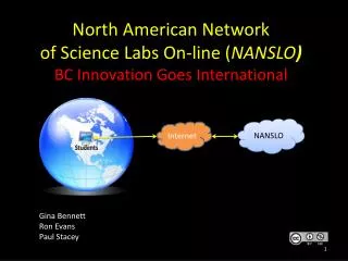 North American Network of Science Labs On-line ( NANSLO ) BC Innovation Goes International