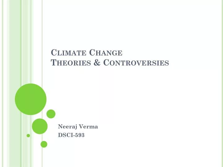 climate change theories controversies