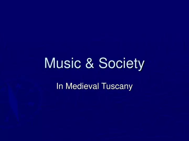 music society