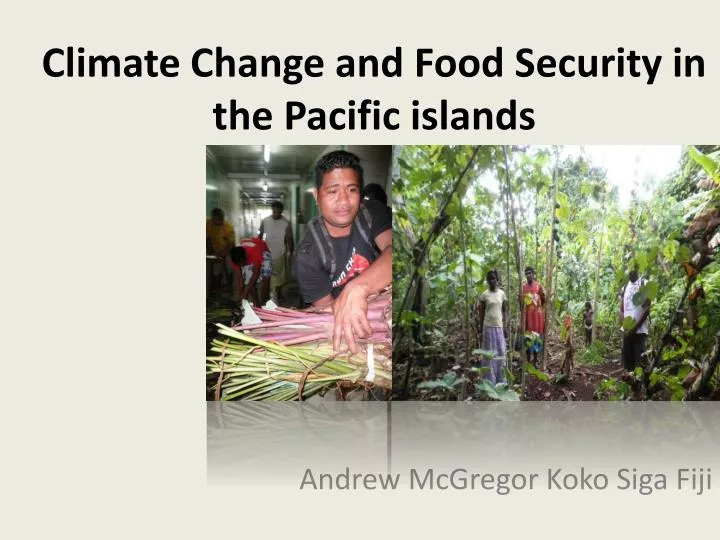 climate change and food security in the pacific islands