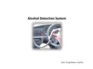 Alcohol Detection System