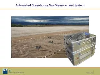Automated Greenhouse Gas Measurement System