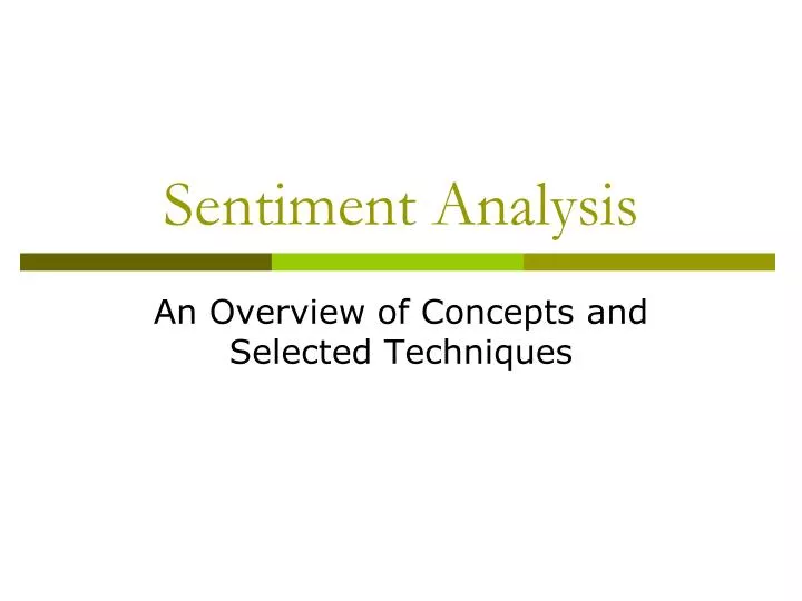 sentiment analysis