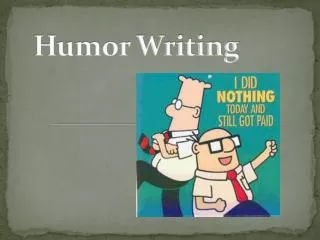 Humor Writing