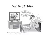 Test, Test, &amp; Retest