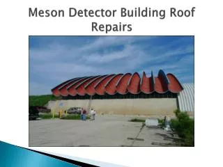 Meson Detector Building Roof Repairs