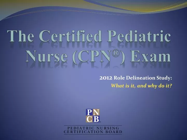 the certified pediatric nurse cpn exam
