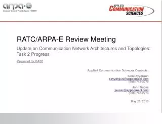 RATC/ARPA-E Review Meeting