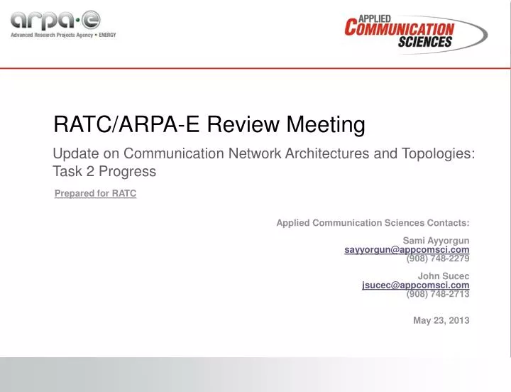 ratc arpa e review meeting