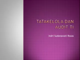 tatakelola dan audit ti