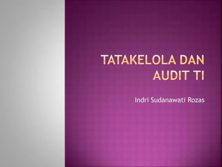 tatakelola dan audit ti