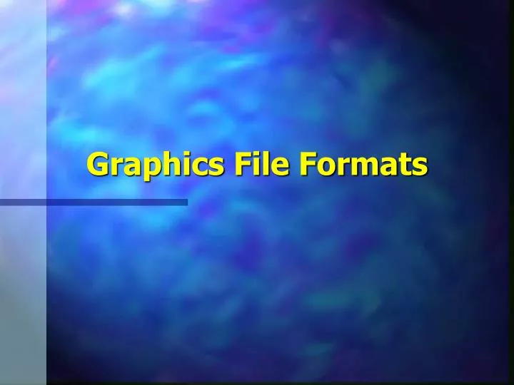 graphics file formats