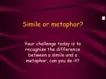 Simile or metaphor? - slide 1