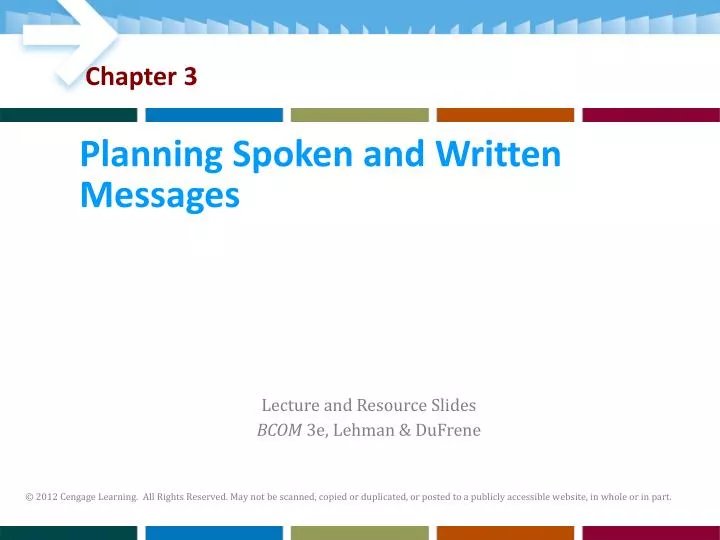 planning spoken and written messages