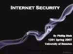 Internet Security - slide 1