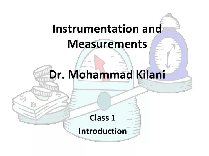 instrumentation and measurements dr mohammad kilani