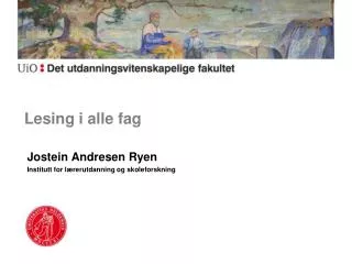 lesing i alle fag