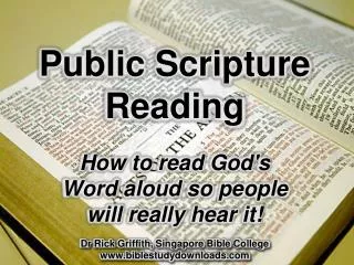 Public Scripture Reading