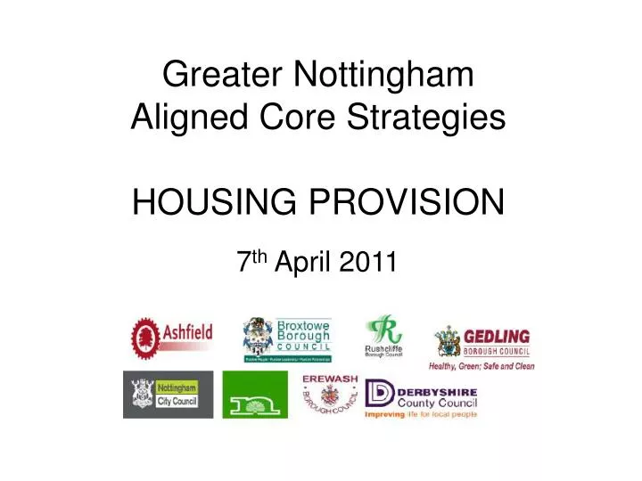 greater nottingham aligned core strategies housing provision