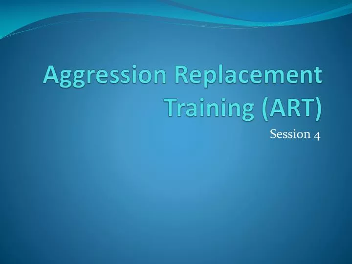 aggression replacement training art