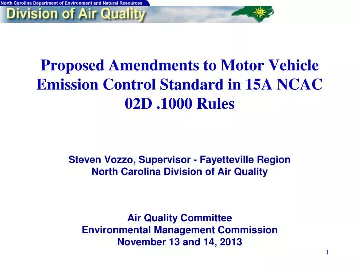 air quality committee environmental management commission november 13 and 14 2013