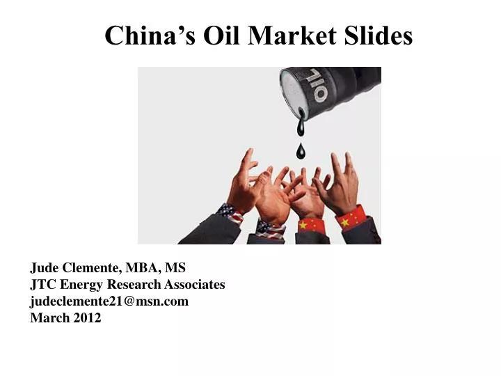 china s oil market slides