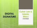 Cyber Law &amp; Islamic Ethics - slide 1