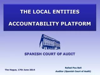 THE LOCAL ENTITIES ACCOUNTABILITY PLATFORM