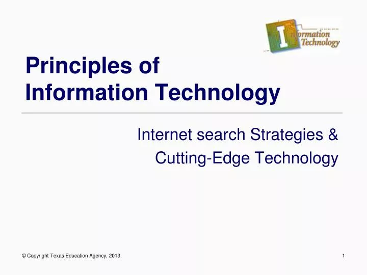 principles of information technology