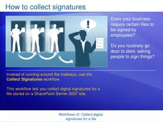 How to collect signatures