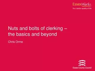 nuts and bolts of clerking the basics and beyond
