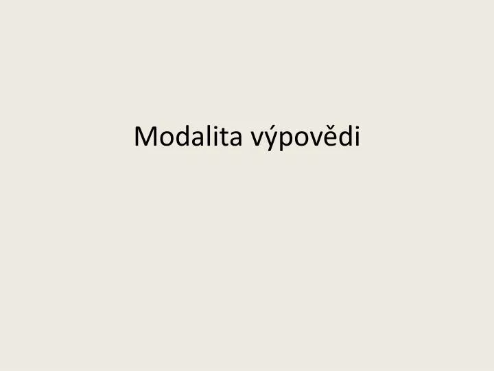 modalita v pov di