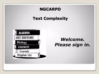 NGCARPD Text Complexity