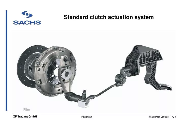 standard clutch actuation system