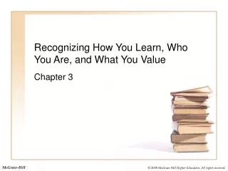 Recognizing How You Learn, Who You Are, and What You Value